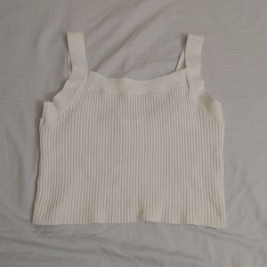 A&F Cropped Ribbed Tank